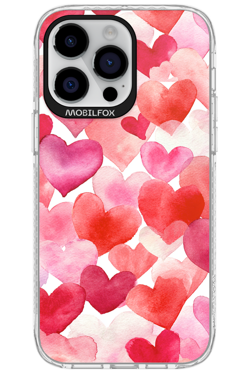 Water Painted Heart 2.0 - Apple iPhone 14 Pro Max