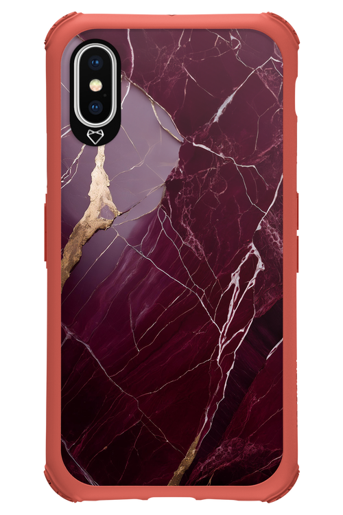 Burgundy Marble - Apple iPhone XS