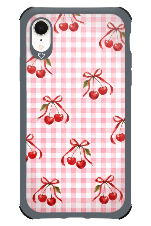 Pink Cherry Checked 2.0 - Apple iPhone XR