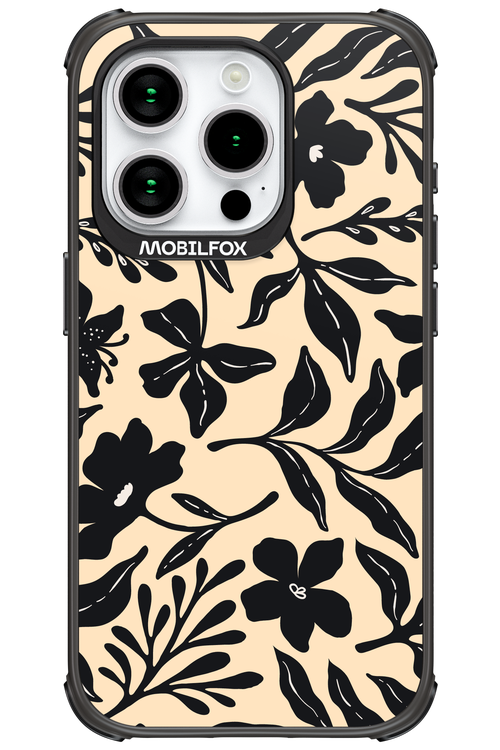Black Flowers 2.0 - Apple iPhone 15 Pro