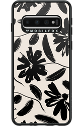 Monochrome Flowerss 2.0 - Samsung Galaxy S10