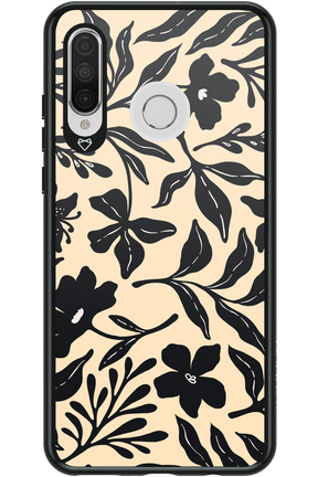 Black Flowers 2.0 - Huawei P30 Lite