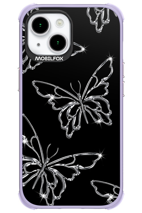 Silver Butterfly 2.0 - Apple iPhone 15