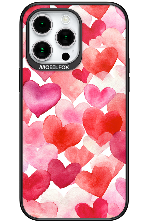 Water Painted Heart 2.0 - Apple iPhone 15 Pro Max