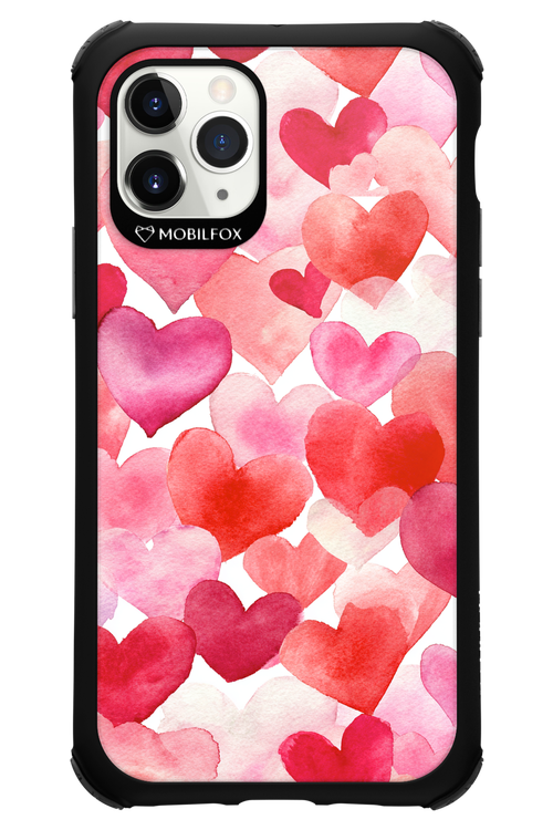 Water Painted Heart 2.0 - Apple iPhone 11 Pro