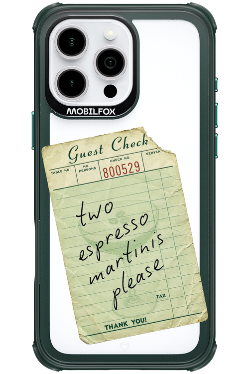 Espresso Martini 2.0 - Apple iPhone 16 Pro Max