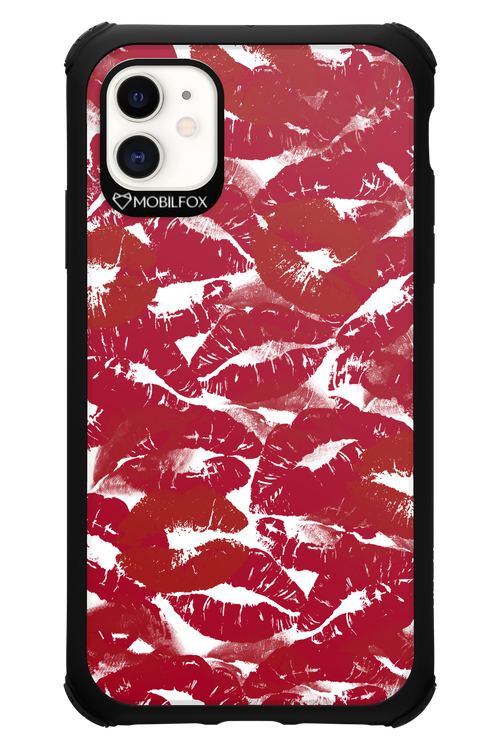 Burgundy and Kiss 2.0 - Apple iPhone 11