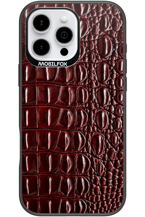 Burgundy Croc 2.0 - Apple iPhone 16 Pro Max