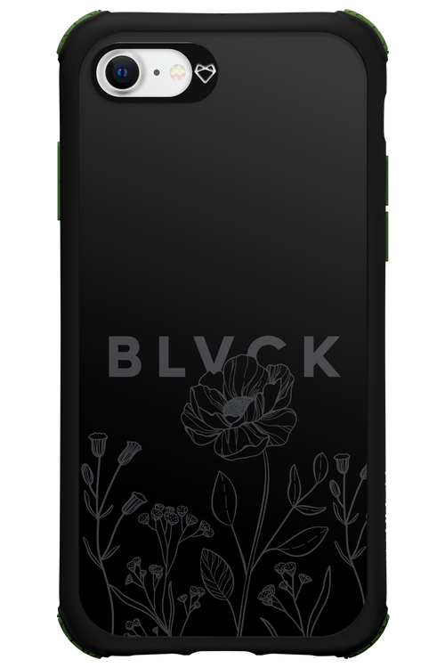 Black Flowers - Apple iPhone SE 2020