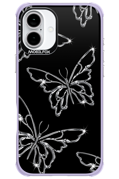 Silver Butterfly 2.0 - Apple iPhone 16 Plus