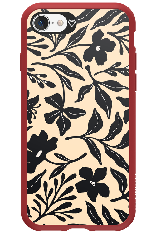 Black Flowers 2.0 - Apple iPhone SE 2022