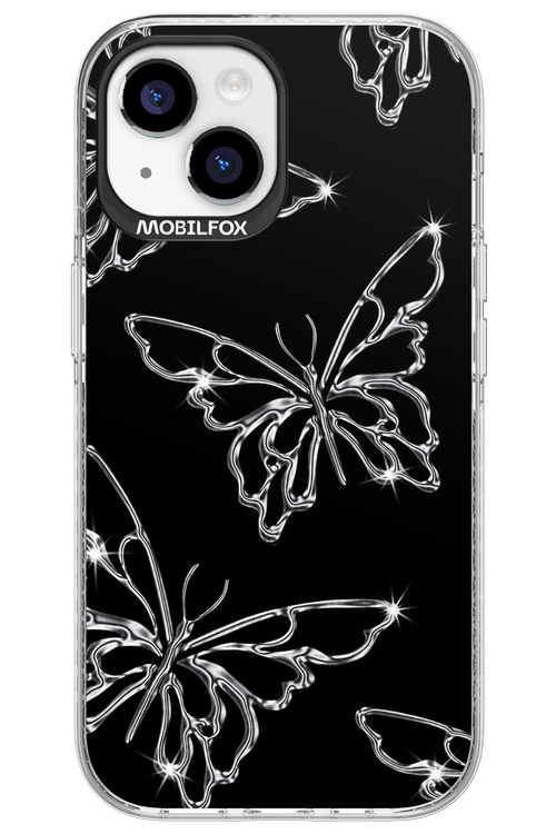 Silver Butterfly 2.0 - Apple iPhone 15