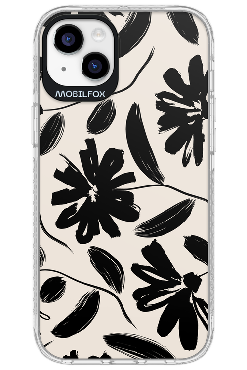 Monochrome Flowerss 2.0 - Apple iPhone 14 Plus