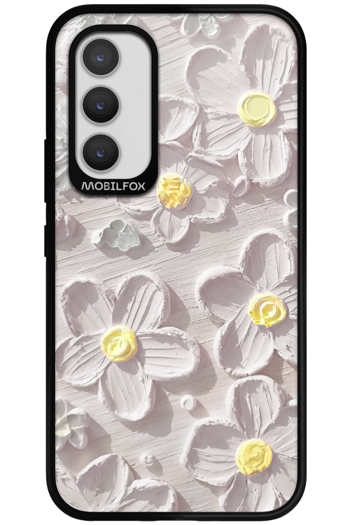 White Flowers - Samsung Galaxy A34