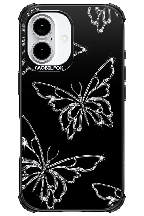 Silver Butterfly 2.0 - Apple iPhone 16