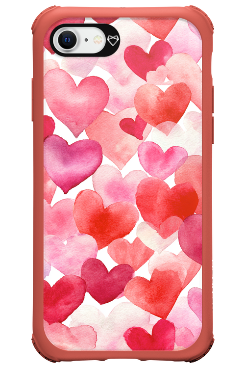 Water Painted Heart 2.0 - Apple iPhone SE 2020