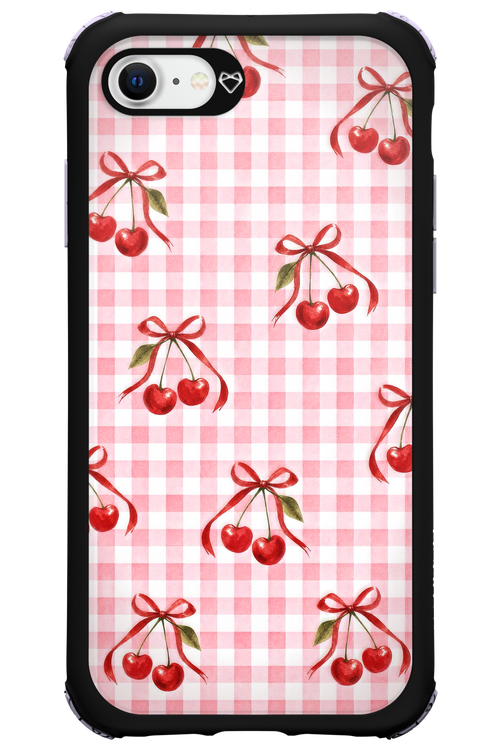 Pink Cherry Checked 2.0 - Apple iPhone SE 2022