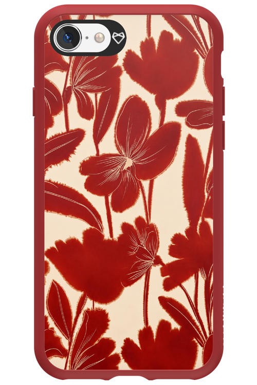 Burgundy Flowers 2.0 - Apple iPhone SE 2020
