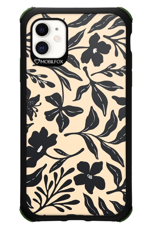Black Flowers 2.0 - Apple iPhone 11