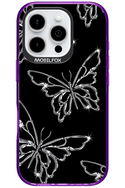 Silver Butterfly 2.0 - Apple iPhone 16 Pro