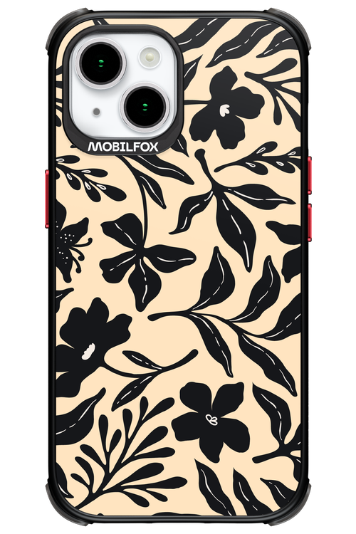Black Flowers 2.0 - Apple iPhone 15