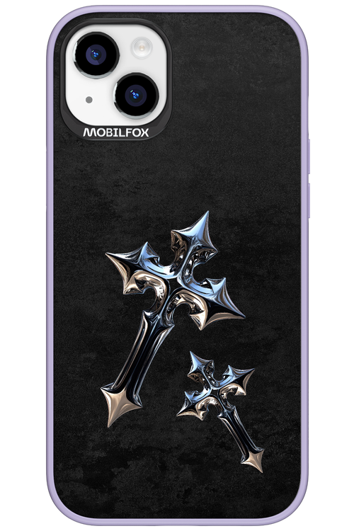 Chrome Crosses 2.0 - Apple iPhone 15 Plus