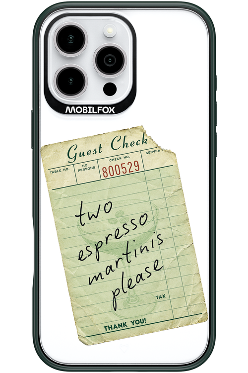 Espresso Martini 2.0 - Apple iPhone 16 Pro Max