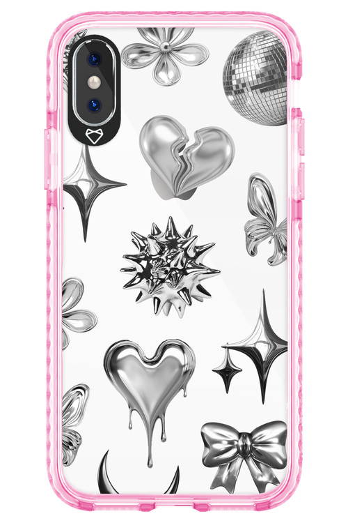 Silver Zone Transparent - Apple iPhone XS