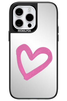 Pink Heart Mirror 2.0 - Apple iPhone 14 Pro Max