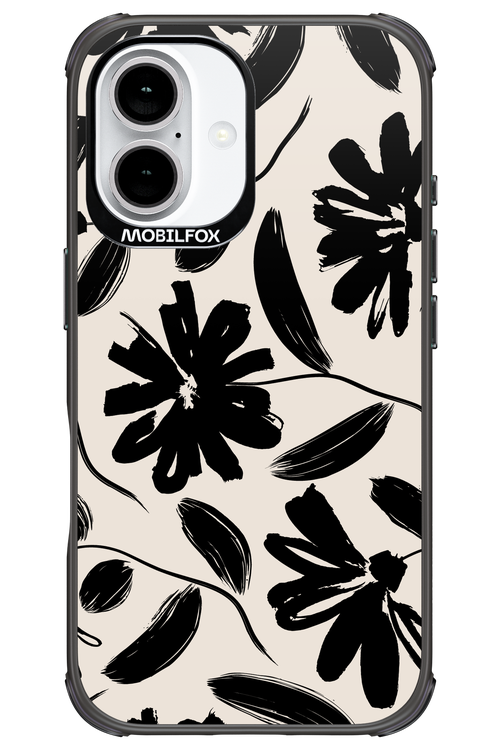Monochrome Flowerss 2.0 - Apple iPhone 16