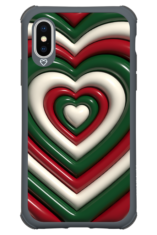 XMAS Hearts - Apple iPhone X