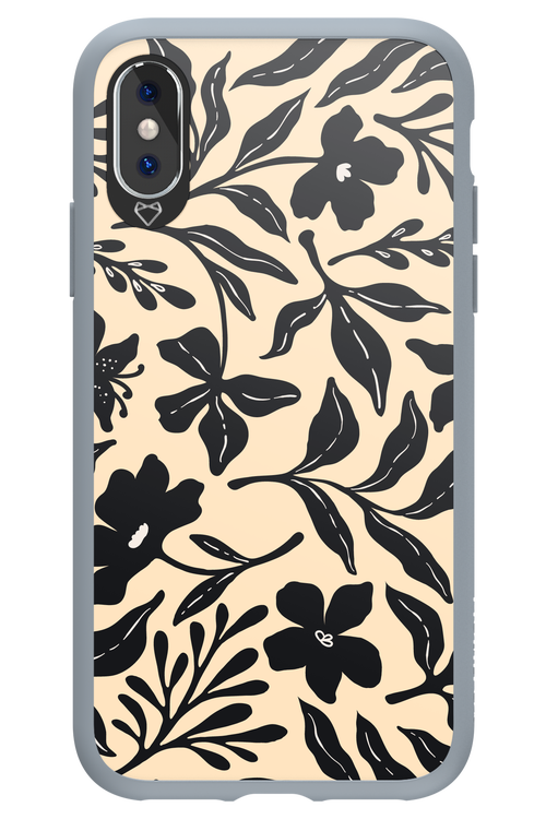 Black Flowers 2.0 - Apple iPhone X