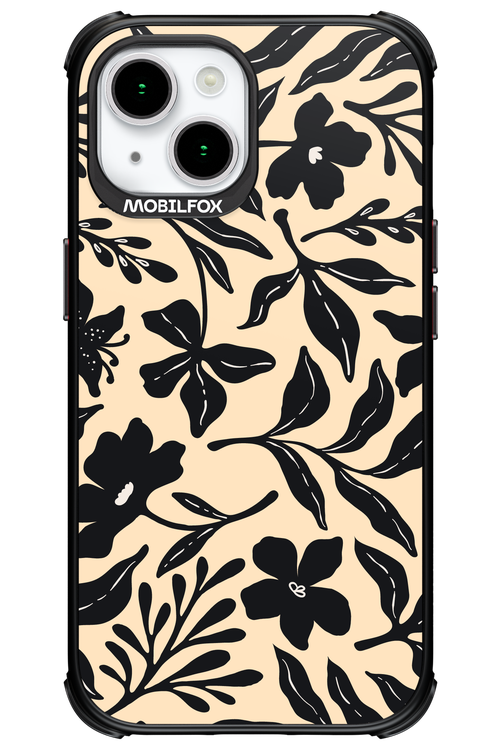 Black Flowers 2.0 - Apple iPhone 15