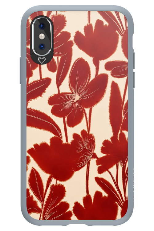 Burgundy Flowers 2.0 - Apple iPhone XS