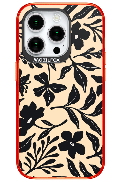 Black Flowers 2.0 - Apple iPhone 15 Pro